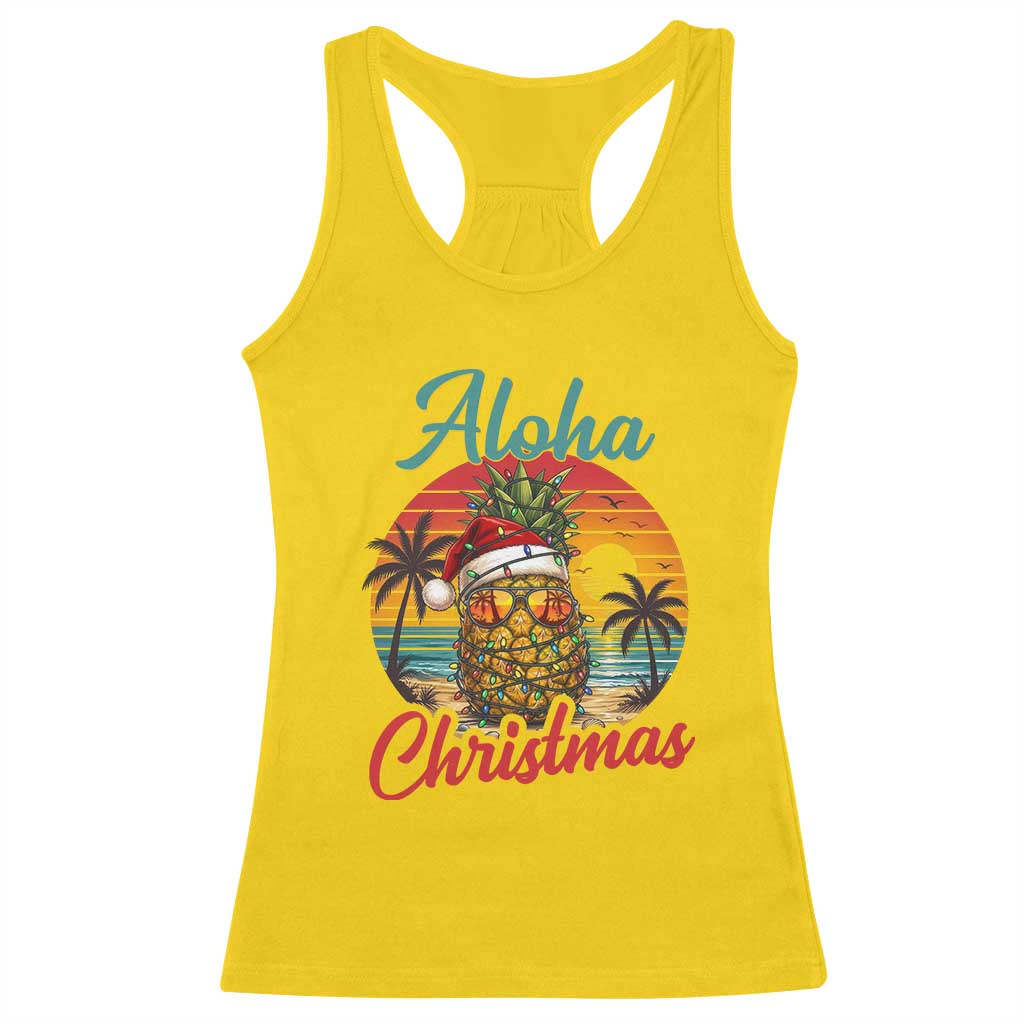 Aloha Tropical Pineapple Christmas Racerback Tank Top Vintage Beach Xmas Gift TS12 Daisy Print Your Wear