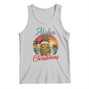 Aloha Tropical Pineapple Christmas Tank Top Vintage Beach Xmas Gift TS12 Ash Print Your Wear