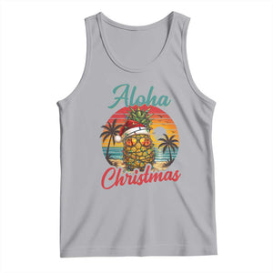 Aloha Tropical Pineapple Christmas Tank Top Vintage Beach Xmas Gift TS12 Athletic Heather Print Your Wear