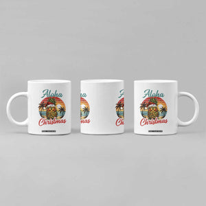Aloha Tropical Pineapple Christmas Coffee Mug Vintage Beach Xmas Gift TS12 Print Your Wear