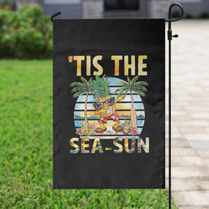 Tis The Sea Sun Garden Flag Dabbing Pineapple Summer Vacation Gift TS12 Print Your Wear