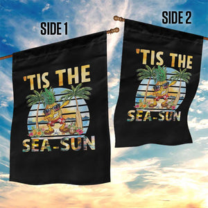 Tis The Sea Sun Garden Flag Dabbing Pineapple Summer Vacation Gift TS12 Print Your Wear