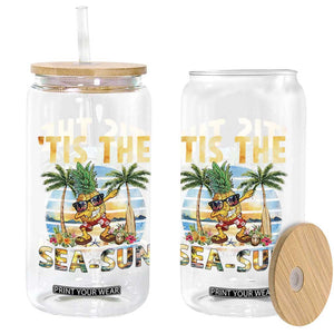 Tis The Sea Sun Glass Can Dabbing Pineapple Summer Vacation Gift TS12 Print Your Wear