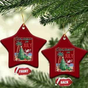 Christmas In July Ceramic Ornament Funny Santa Watermelon Xmas Tree TS12 Print Your Wear
