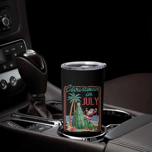Christmas In July Tumbler Cup Funny Santa Watermelon Xmas Tree TS12 Print Your Wear
