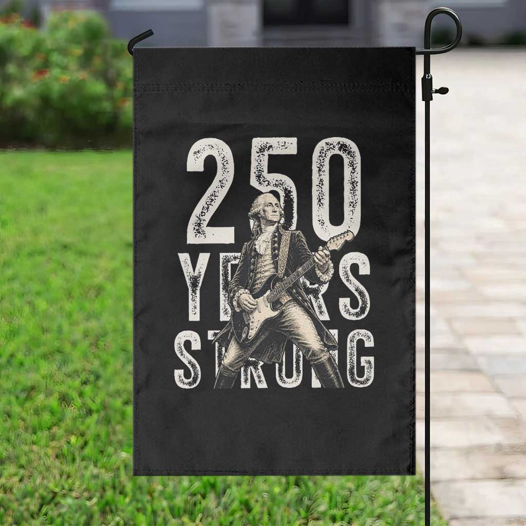 Vintage George Washington Playing Guitar Garden Flag 250 Years Strong TS12 Print Your Wear