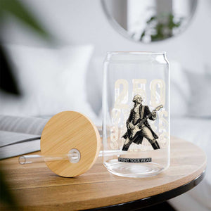 Vintage George Washington Playing Guitar Glass Can 250 Years Strong TS12 Print Your Wear