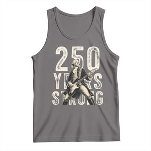 Vintage George Washington Playing Guitar Tank Top 250 Years Strong TS12 Deep Heather Print Your Wear