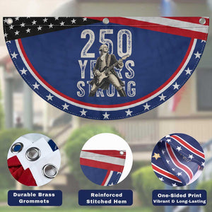 Vintage George Washington Playing Guitar Patriotic Fan Flag 250 Years Strong TS12 Print Your Wear