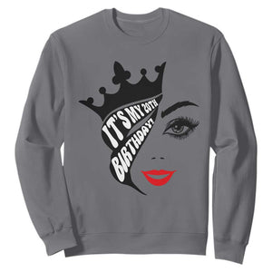 Its My 20th Birthday Sweatshirt Birthday Queen Crown Gift For Women TS12 Charcoal Print Your Wear