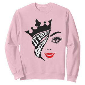 Its My 20th Birthday Sweatshirt Birthday Queen Crown Gift For Women TS12 Light Pink Print Your Wear