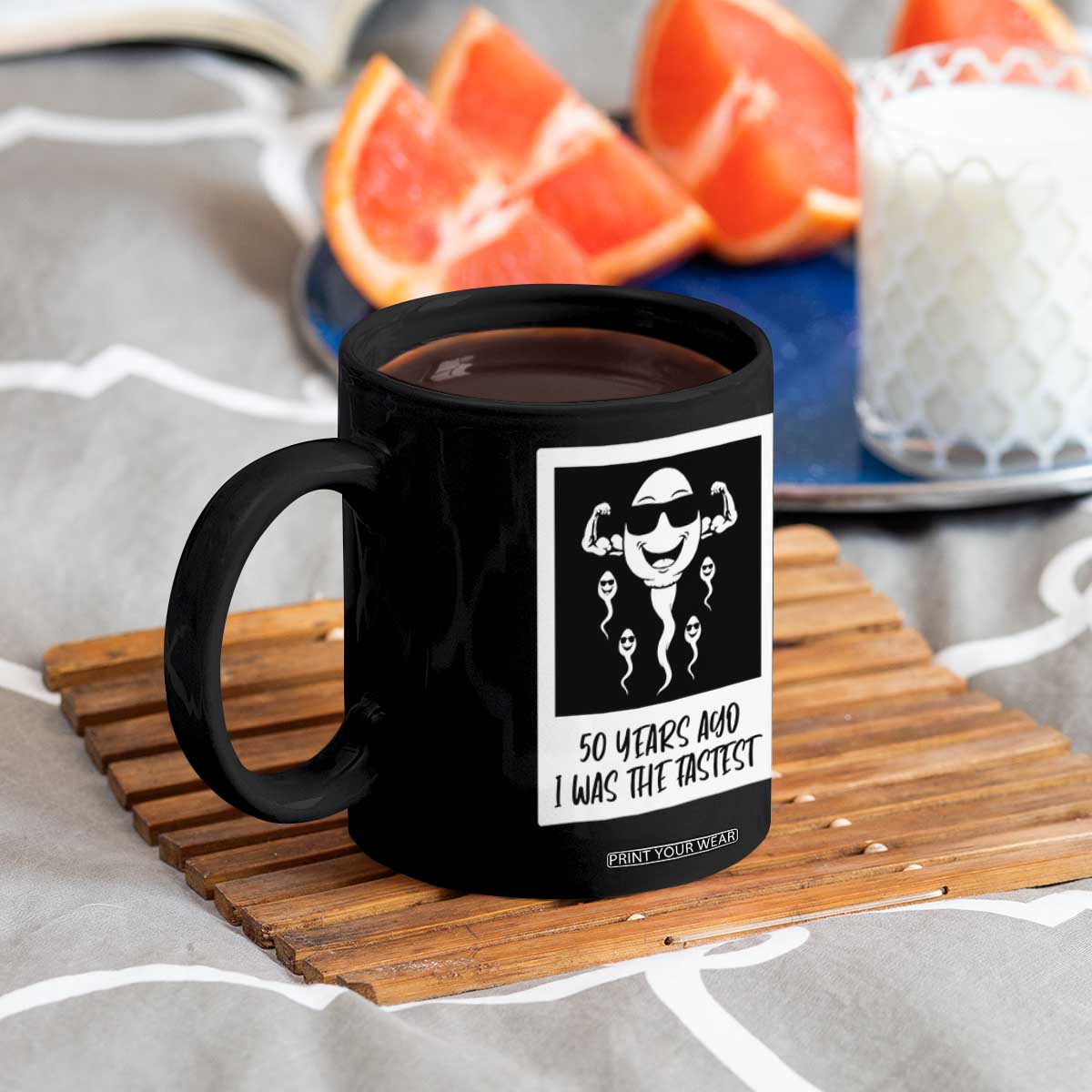 50 Years Ago I Was The Fastest Coffee Mug Funny 50th Birthday Gift TS12 Print Your Wear