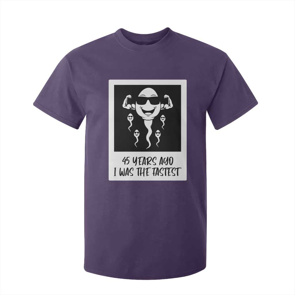 45 Years Ago I Was The Fastest T Shirt For Kid Funny 45th Birthday Gift TS12 Purple Print Your Wear