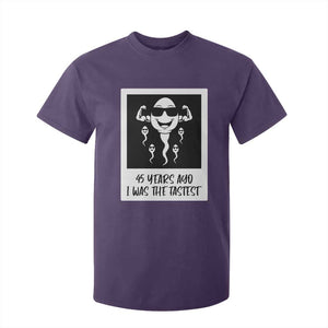 45 Years Ago I Was The Fastest T Shirt For Kid Funny 45th Birthday Gift TS12 Purple Print Your Wear