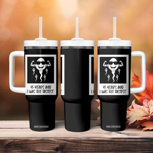 45 Years Ago I Was The Fastest Tumbler With Handle Funny 45th Birthday Gift TS12 Print Your Wear