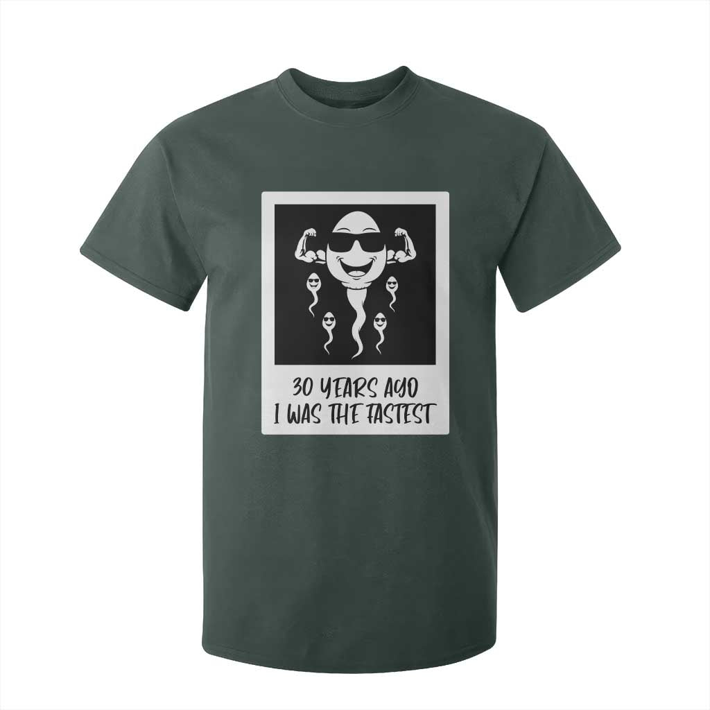 30 Years Ago I Was The Fastest T Shirt For Kid Funny 30th Birthday Gift Idea TS12 Dark Forest Green Print Your Wear