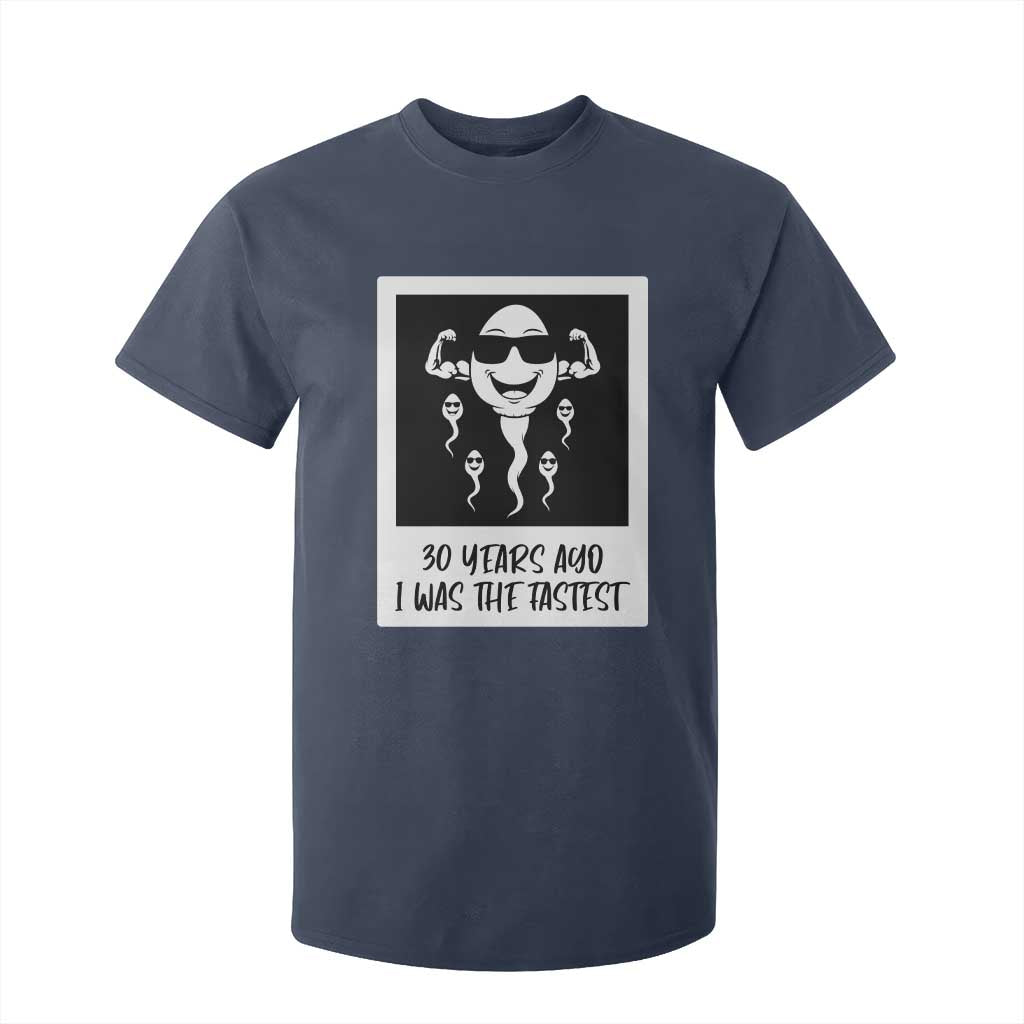 30 Years Ago I Was The Fastest T Shirt For Kid Funny 30th Birthday Gift Idea TS12 Navy Print Your Wear