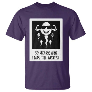 30 Years Ago I Was The Fastest T Shirt Funny 30th Birthday Gift Idea TS12 Purple Print Your Wear