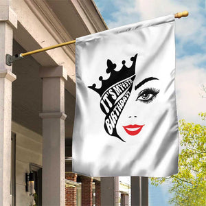 Its My 45th Birthday Garden Flag Birthday Queen Crown Gift For Women TS12 Print Your Wear