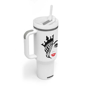Its My 40th Birthday Tumbler With Handle Birthday Queen Crown Gift For Women TS12 Print Your Wear