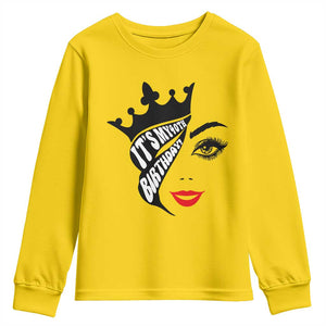Its My 40th Birthday Youth Sweatshirt Birthday Queen Crown Gift For Women TS12 Daisy Print Your Wear