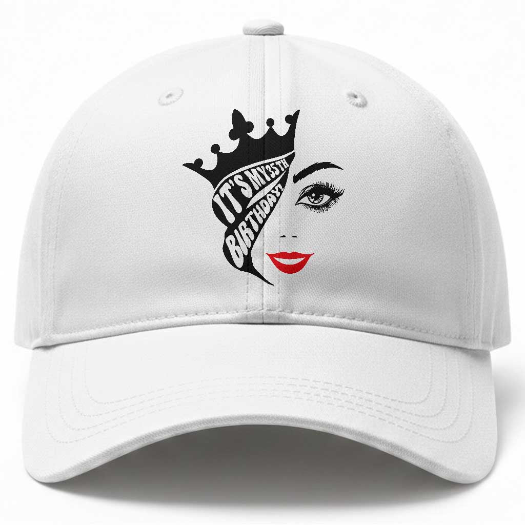Its My 35th Birthday Baseball Cap Birthday Queen Crown Gift For Women TS12 Print Your Wear
