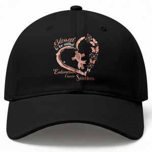 Endometrial Cancer Warrior Gift Baseball Cap Blessed To Be Called A Survivor TS12 Print Your Wear