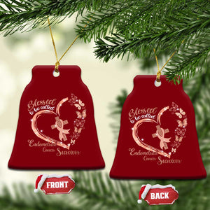Endometrial Cancer Warrior Gift Ceramic Ornament Blessed To Be Called A Survivor TS12 Print Your Wear