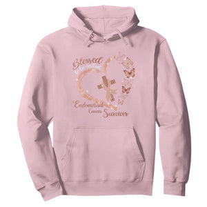 Endometrial Cancer Warrior Gift Hoodie Blessed To Be Called A Survivor TS12 Light Pink Print Your Wear