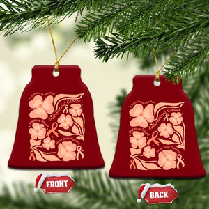 Endometrial Cancer Support Squad Floral Gift Ceramic Ornament In September We Wear Peach TS12 Print Your Wear