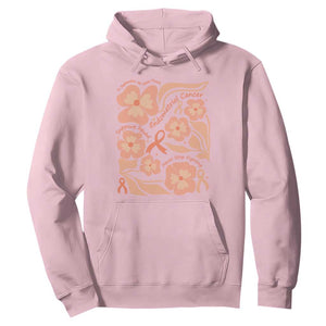 Endometrial Cancer Support Squad Floral Gift Hoodie In September We Wear Peach TS12 Light Pink Print Your Wear