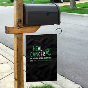 Heal Cancer Nothing Is Impossible With God Garden Flag Liver Cancer Support Gift TS12 Print Your Wear