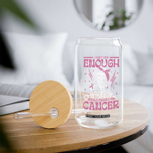 Funny Skeleton Breast Cancer Glass Can I Dont Have Enough Middle Fingers TS12 Print Your Wear