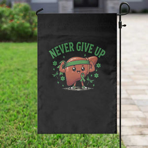 Liver Cancer Awareness Transplant Support Garden Flag Never Give Up Nurse Gift TS12 Print Your Wear