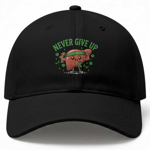 Liver Cancer Awareness Transplant Support Baseball Cap Never Give Up Nurse Gift TS12 Print Your Wear