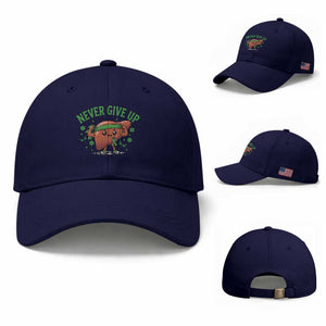 Liver Cancer Awareness Transplant Support Baseball Cap Never Give Up Nurse Gift TS12 Baseball Cap Universal Fit Dark Blue Print Your Wear