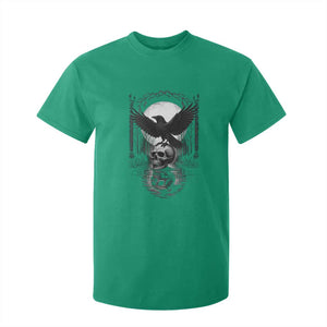 Gothic Raven On Skull With Full Moon T Shirt For Kid TS12 Irish Green Print Your Wear