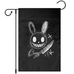 Funny Creepy Bunny With Knife Garden Flag Cute Horror Aesthetic TS12 Black Print Your Wear