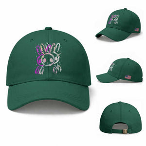 Horror Cute Bunny Rabbit Baseball Cap Horror Aesthetic TS12 Baseball Cap Universal Fit Irish Green Print Your Wear