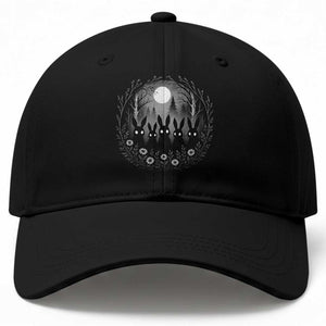 Creepy Cute Bunny Rabbits Baseball Cap Dark Horror Aesthetic TS12 Print Your Wear