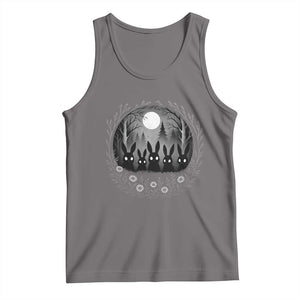 Creepy Cute Bunny Rabbits Tank Top Dark Horror Aesthetic TS12 Deep Heather Print Your Wear