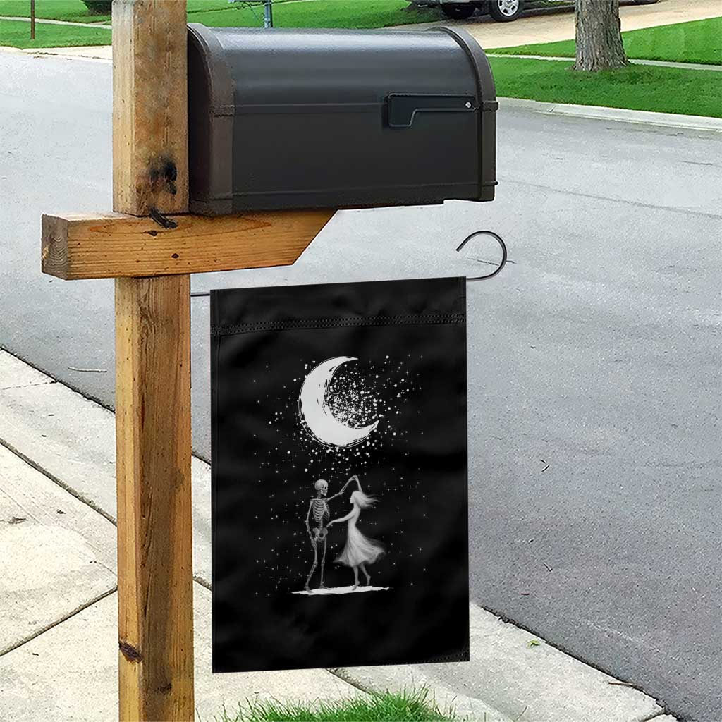 Skeleton Lover Dancing Under The Moon Dark Romantic Art Garden Flag TS12 Print Your Wear