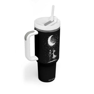 Skeleton Lover Dancing Under The Moon Dark Romantic Art Tumbler With Handle TS12 Print Your Wear