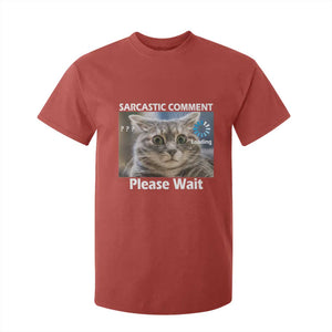 Sarcastic Comment Loading Please Wait T Shirt For Kid Funny Cat Meme Gift TS12 Red Print Your Wear