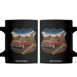 Funny Abraham Lincoln Route Highway 66 Coffee Mug Historical Parody Patriotic Road Trip