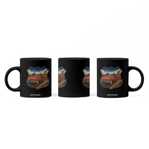 Funny Abraham Lincoln Route Highway 66 Coffee Mug Historical Parody Patriotic Road Trip
