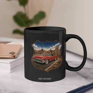 Funny Abraham Lincoln Route Highway 66 Coffee Mug Historical Parody Patriotic Road Trip