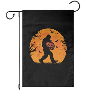 Funny Halloween Bigfoot Pumpkin Garden Flag Spooky Cryptid Autumn Gift
