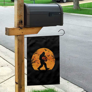 Funny Halloween Bigfoot Pumpkin Garden Flag Spooky Cryptid Autumn Gift