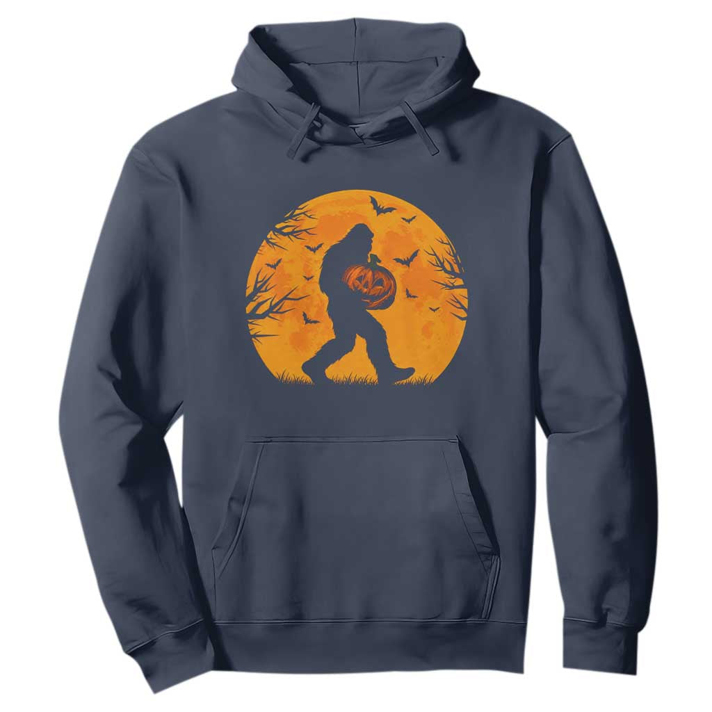 Funny Halloween Bigfoot Pumpkin Hoodie Spooky Cryptid Autumn Gift